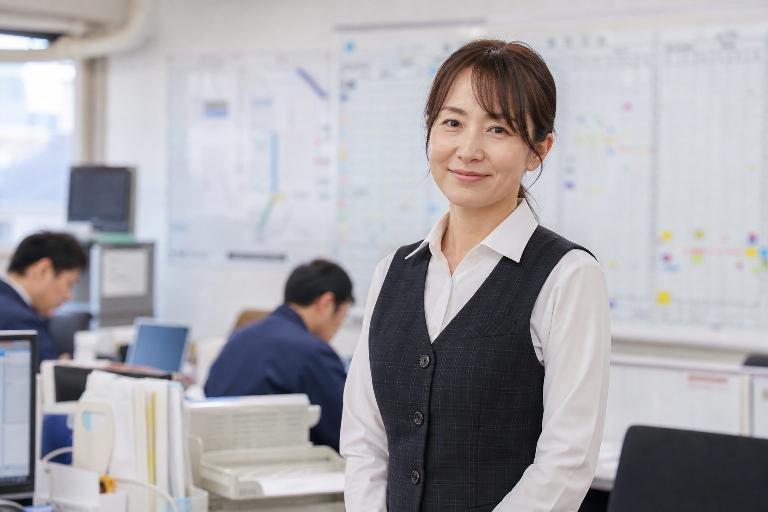 事務スタッフのポートレート(オフィス)